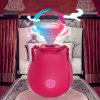 Jouet vibrant en forme de rose rechargeable par USB pour femmes, lavable, étanche, avec 10 vitesses, jouets sexuels en forme de rose