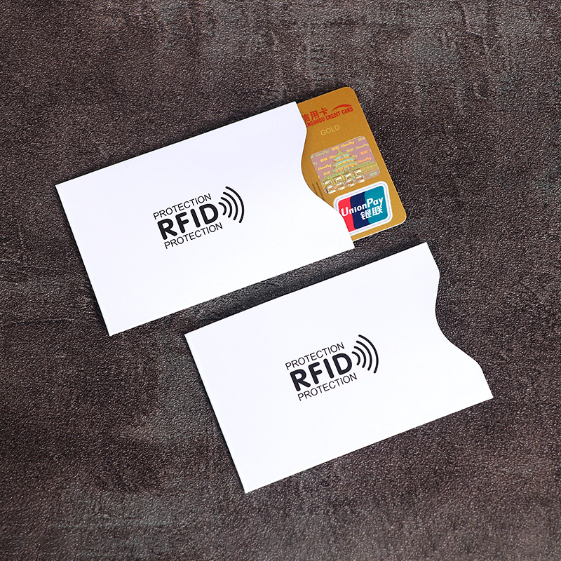 Wholesale Copper Coated Tinfoil Aluminum Foil Card Sleeve RFID Shielding  Sleeve Anti-Theft Bank Card ID