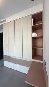 Garde-robe simple moderne panneau de particules de mélamine armoire armoire de rangement placard chambre armoires - Product Image 2