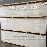 Revêtement extérieur en ACP PVDF à grain de bois 12202440mm, plaque multi-couleurs bois 3/4/5mm pour façade de villa
