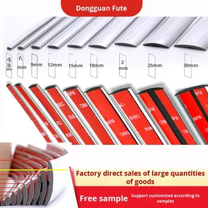 Bandes décoratives auto-adhésives en PVC Anti-Collision Home Edge Background Waistline Car Bright Lines Special-Shaped Materials - Product Image 5