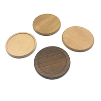 Ensemble de sous-verres modernes créatifs en bambou et noyer de haute qualité, carré en bois, rond, pour la cuisine, le bureau, la table, la maison