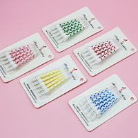 Bougies d'anniversaire à pois mignonnes avec supports pour la décoration de gâteaux, cadeaux pour fêtes d'enfants, banquets de mariage, fournitures de boulangerie