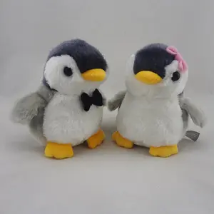 Peluche géante pour couple avec animaux, pingouin, jouet personnalisé, doux, vente en gros,