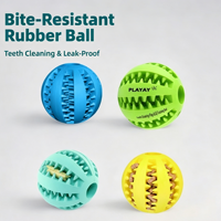 Jouet interactif durable pour animaux de compagnie en caoutchouc naturel, pour le nettoyage des dents et la distribution de friandises, pour chiens et chats - Vente flash