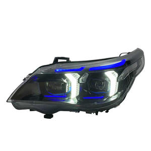 Faro Delantero LED Ojo de Serpiente para <span class=keywords><strong>BMW</strong></span> <span class=keywords><strong>E60</strong></span> Serie 5 2003-2010 <span class=keywords><strong>520i</strong></span> 523i 530i M5, Luz Diurna DRL de Doble Color Amarillo y Blanco - Product Image 4