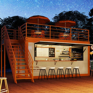 Caffetteria di Lusso su Due Piani da 20 Piedi, Comoda e Veloce, <span class=keywords><strong>Casa</strong></span> del Caffè per la Strada - Product Image 1