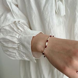Dylam <b>Cute</b> Dainty 925 Sterling Silver Rhodium Plated Non Tarnish Link Chain Bead Beaded Women Bangles <b>Bracelets</b> Daily Wear - Product Image 6