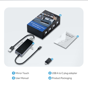 Adaptador CarPlay inalámbrico Compatible con todos los modelos de coche 2025, Control bidireccional MirrorTouch USBA a C, enchufe fácil para medios de coche - Product Image 6