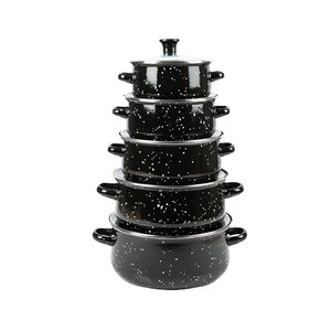 LOVFE Vente Directe Usine Ensemble 5 Pièces Design Moderne Ustensiles de Cuisson <span class=keywords><strong>en</strong></span> <span class=keywords><strong>Fonte</strong></span> Poêle et Cocotte pour Cuisine Domestique - Product Image 2