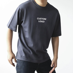 T-shirts unisexes à épaules tombantes, amples, en coton lourd, personnalisables, impression sérigraphique, t-shirt homme col rond surdimensionné de luxe - Product Image 4