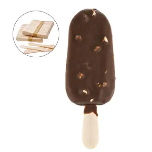 Stik es krim kayu pabrikan Popsicle stik es krim stik kayu stik es krim baru