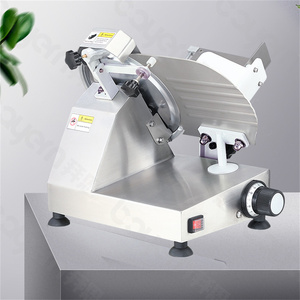 Commercial Electric Semi Automatic <b>Meat</b> Slicer New Stainless Steel <b>Meat</b> Steak Slicer <b>Cutting</b> <b>Machine</b> with Adjustable Thickness - Product Image 2
