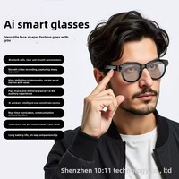 Lunettes de lecture intelligentes classiques avec caméra HD, enregistrement photo et vidéo, commande vocale et traduction pour les voyages en extérieur et les affaires