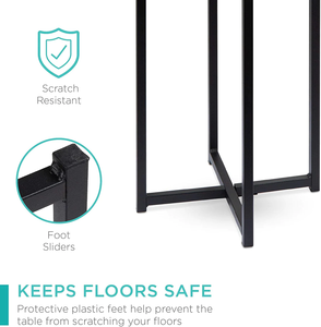 Stylish Metal Frame Coffee <b>Table</b> with Small Marble Top Modern Decorative Accent <b>Side</b> <b>Table</b> for Hospital Home Decor Statement - Product Image 4