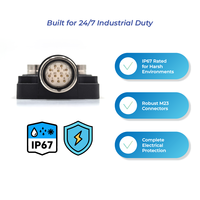 Maître Industriel Prend En Charge Modbus TCP RTU 4 Ports RFID Indépendants Compatible Avec Systèmes D’Automatisation PLC IP67