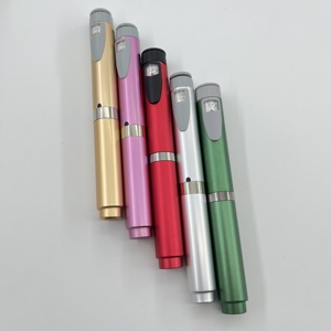 Precision Machined Metal Reusable Injection <b>Pen</b> Fit 3ml Glass Cartridge Adjustable Dose Refillable Smooth Push Metal Dose <b>Pen</b> - Product Image 1