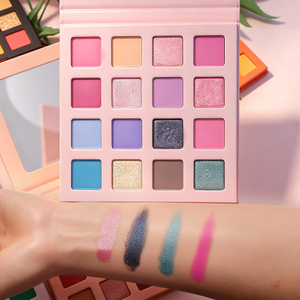 Palette <span class=keywords><strong>de</strong></span> fards à paupières carrée 22 mm haute saturation, 16 teintes assorties, effet maquillage stable, vente en gros - Product Image 2