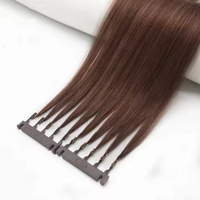 Extensions de cheveux Remy 6D Micro Link à prix d'usine, cheveux humains lisses, ondulés, couleur ombrée, livraison rapide, faible MOQ, vente en gros