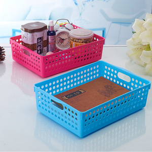 Yimei <b>Storage</b> <b>Baskets</b> Rectangle Eco Friendly Plastic Organizers For <b>Toys</b> Medicine Cosmetics Desktop Kindergarten Use - Product Image 2