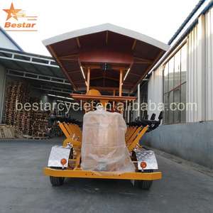 Vélo de ville Bestar à 3 vitesses, cadre en acier, freins à disque hydrauliques, fourche suspendue, capacité de charge de 1200 kg, idéal pour les fêtes, les pubs et la bière - Product Image 3