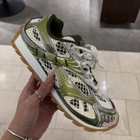 Nouvelles chaussures de sport décontractées A-Game Dad Shoes, couleur abricot, en maille mélangée, anti-odeur, à plateforme rehaussante, tendance et polyvalentes