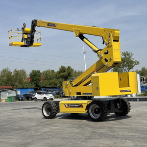 חם מכירה 28 מ 'פלטפורמה אווירית חשמלית מרים ישר זרוע עבודה אווירית בום מעליות - Product Image 3