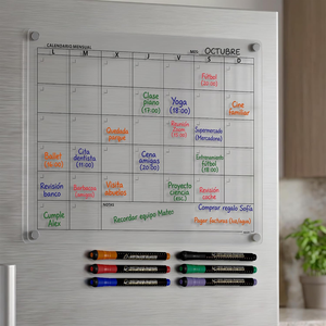Pizarra Magnética Acrílica Extra Fuerte para Planificación Mensual, Pizarra de Escritura para Refrigerador, Organización de Horarios - Product Image 3