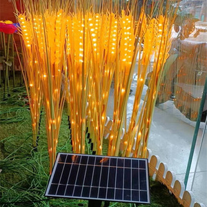 Décoration de pelouse extérieure imperméable à l'eau, Led lumineuse de roseaux bouchés au sol, lumière d'oreille de blé, lampe de <span class=keywords><strong>paille</strong></span> de riz - Product Image 4