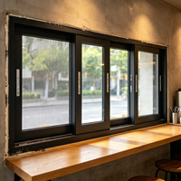 Fenêtre coulissante en aluminium insonorisée HUACAI Source Factory pour la rénovation des balcons d'appartements résidentiels