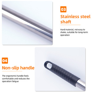 Perche <span class=keywords><strong>télescopique</strong></span> en aluminium multifonctionnelle de 0,8 m, couleur personnalisable, durable, réglable, outil de nettoyage pour <span class=keywords><strong>rouleau</strong></span> à <span class=keywords><strong>peinture</strong></span> - Product Image 5