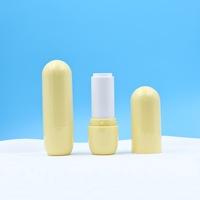 Tube de rouge à lèvres coloré en forme de capsule 3,5g, conteneur vide pour baume à lèvres, emballage portable de gloss cosmétique pour voyage