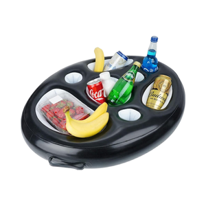 Portable Durable PVC Gonflable Porte-Boisson <span class=keywords><strong>Pompe</strong></span> À Air <span class=keywords><strong>Piscine</strong></span> Flotteurs Plateau Table Eau Fun Snack Bol - Product Image 1