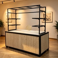 Buffet en bois massif blanc le plus vendu, comptoir assemblé pour banquets de mariage en extérieur, mobilier de restaurant