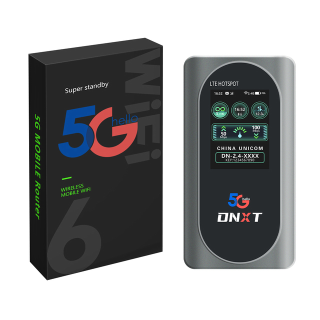 DNXT New 5g Router with Sim Slot Pocket Router 5g with LCD Wireless Portable Mobile Wifi  5g Mobile Routers Pocket Mifis