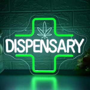 Dispensary Letreros Neon LED indoor hanging ambient light shop <b>sign</b> wall decoration light entrance indicator light luminous <b>sign</b> - Product Image 1