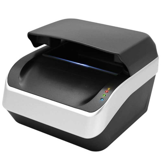 USB Hands-Free Desktop OCR Document Scanner for Passports & ID Cards with MRZ Anti-Counterfeit & Cross-Verification Features