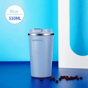 Double Wall Vacuum 304 Stainless Steel Tumbler 350ml Portable Travel <b>Coffee</b> Mug Lid 6 Hours Thermal Insulation Boiling Water - Product Image 5
