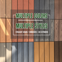 Dalles de terrasse modulaires en WPC à grain droit pour l'extérieur, pour jardin, terrasse, bord de piscine, Pisos Para Exteriores, ignifuges
