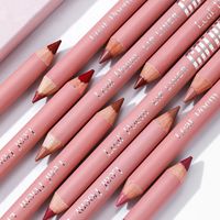 Crayon à lèvres cosmétique mat avec taille-crayon intégré, marque privée, format échantillon, vente en gros, modèle Zhejiang LY0001055N