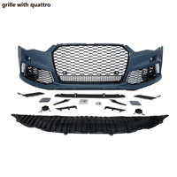 Kit de Parachoques Delantero Estilo RS6 C7.5 con Rejilla de Panal y Parasol para Audi A6 S6 C7.5 2012-2018, Accesorios de Tuning de C7 a C7.5