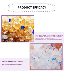 Hoogwaardige Premium Kattenbakvulling Gekleurd Zand <span class=keywords><strong>Silica</strong></span> Met Verleidelijke Mint Geurkristallen Premium Kwaliteit Voor Katten - Product Image 2