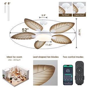 <span class=keywords><strong>Ventilateur</strong></span> de <span class=keywords><strong>plafond</strong></span> en rotin naturel à pales claires, taille personnalisée, avec télécommande antique pour salon, <span class=keywords><strong>ventilateur</strong></span> de <span class=keywords><strong>plafond</strong></span> LED - Product Image 3