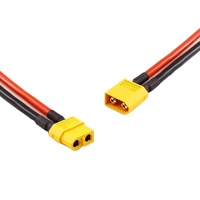 Câble adaptateur pour modèle réduit XT60F, câble de charge de batterie au lithium en nylon, connexion mâle/femelle 30A, rallonge d'alimentation en cuivre