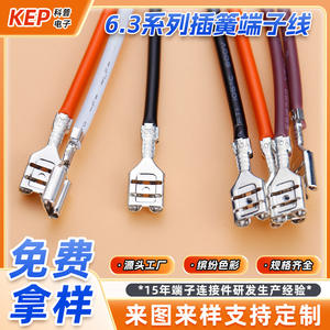 ขั้วต่อสายไฟฟ้าสำหรับงานวิทยาศาสตร์ยอดนิยม ขนาด 6.3 มม. แบบถอดเร็ว ชุบทองแดงดีบุก ความยาว 250 มม. สำหรับแบตเตอรี่รถยนต์ - Product Image 2