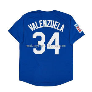 La mejor calidad cosida personalizable #34 Fernando Valenzuela American Baseball Jersey - Product Image 2