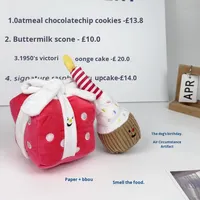 Jouet en peluche écologique pour chien-Boîte cadeau de dés à mastiquer pour friandises Jouet interactif pour animaux de compagnie à renifler