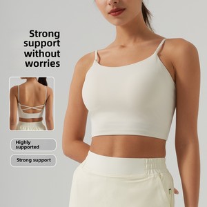 JAC22 C75029 Hermoso Chaleco Deportivo para Mujer, Sexy, de Una Pieza, con Relleno en el Pecho, Transpirable, con <span class=keywords><strong>Tirantes</strong></span> Ajustables, Ropa Interior para Yoga - Product Image 2