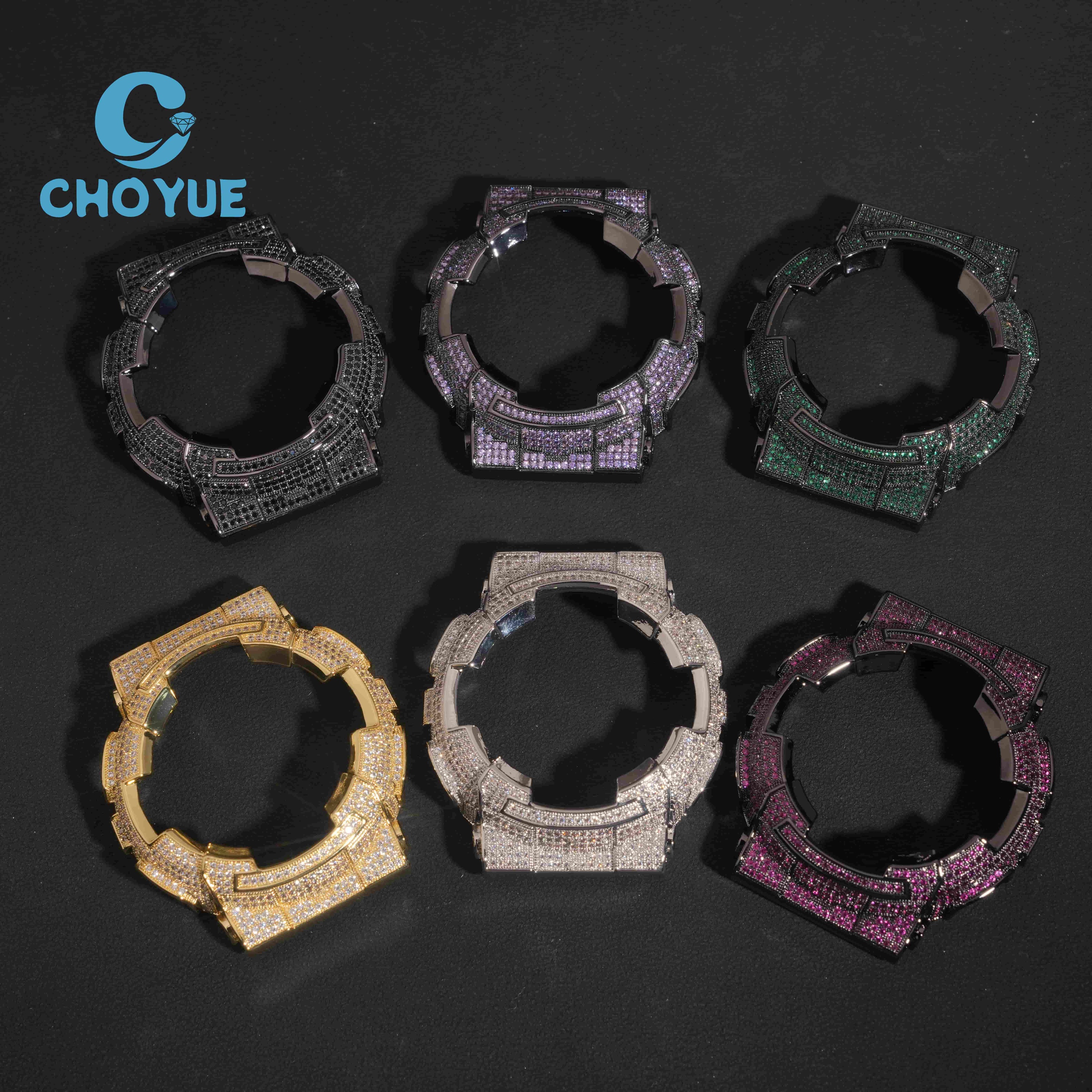Fashion Diamond Watch GA110 Bezel Hip Hop Style Jewelry Iced Out Design 925 Silver VVS Moissanite Watch Bezel Past Diamond Test
