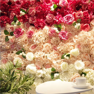 Artiker - Pared de Flores Artificiales de Seda Grande, 8 pies x 8 pies, Duradera, para Uso en Interiores/Exteriores, Color Natural, Decoración para Bodas y Acción de Gracias - Product Image 1